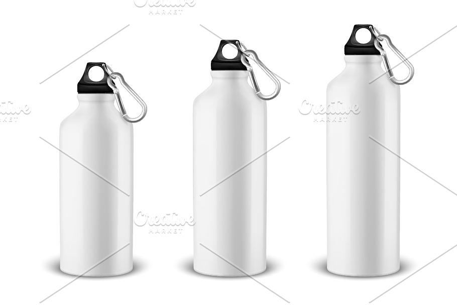 Water bottle. Vector set.  in Illustrations - product preview 8