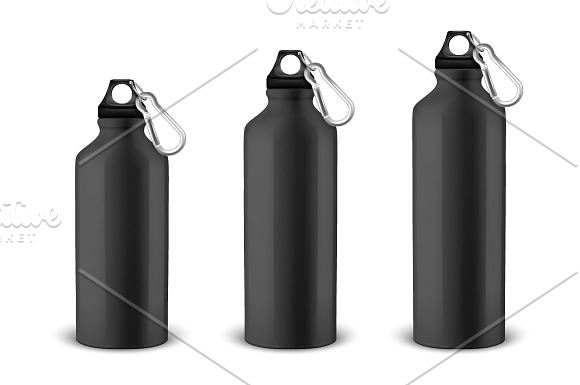 Water bottle. Vector set.  in Illustrations - product preview 1