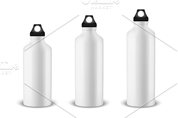 Water bottle. Vector set.  in Illustrations - product preview 3