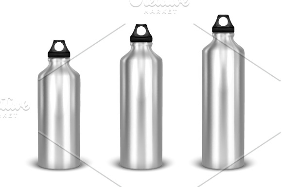 Water bottle. Vector set.  in Illustrations - product preview 5
