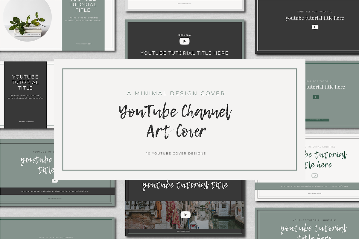 YouTube Channel Art - Minimal in YouTube Templates - product preview 8