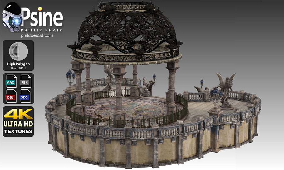 Baroque Terrace in Architecture - product preview 4