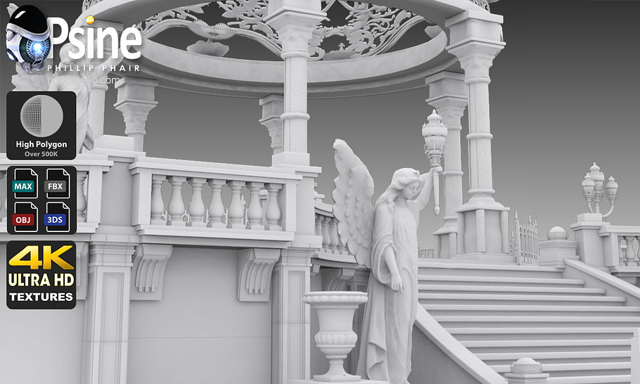 Baroque Terrace in Architecture - product preview 7