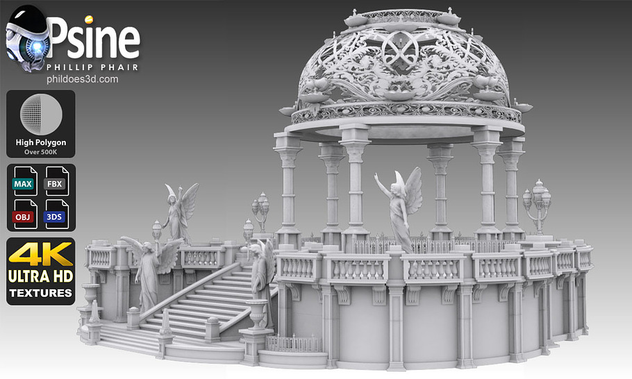 Baroque Terrace in Architecture - product preview 8