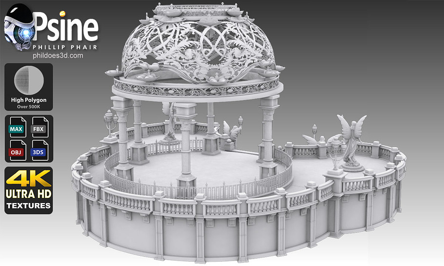 Baroque Terrace in Architecture - product preview 9