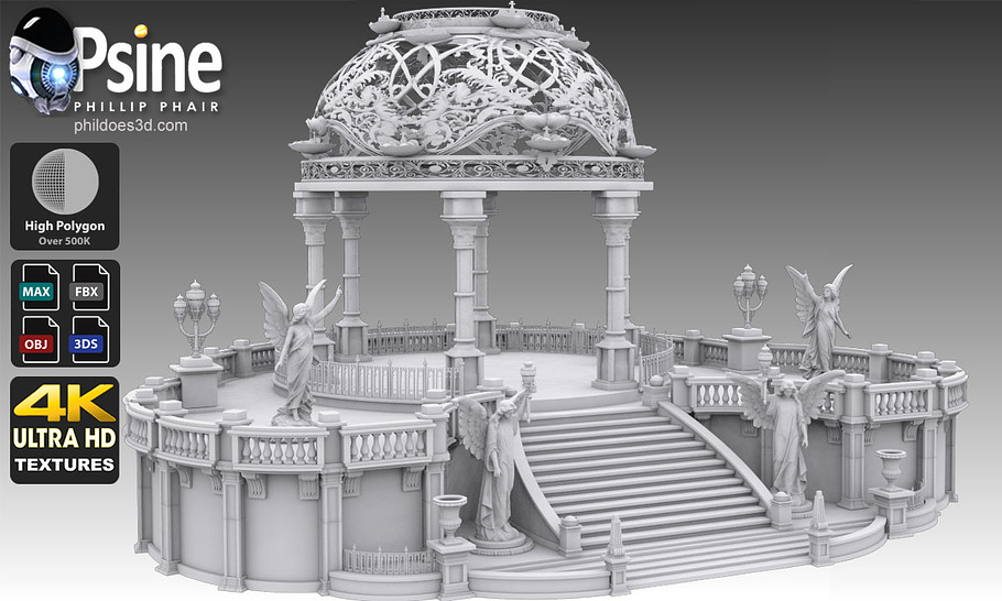 Baroque Terrace in Architecture - product preview 10