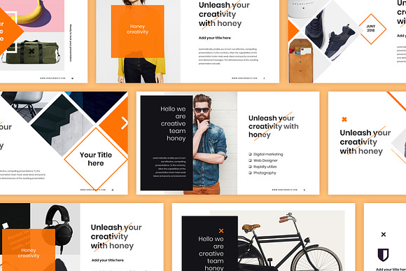 Honey - Powerpoint Template in PowerPoint Templates - product preview 4