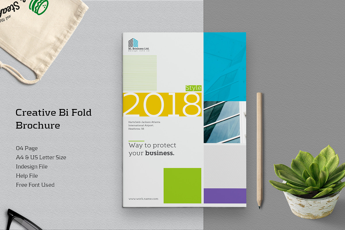 Creative Bi Fold Brochure in Brochure Templates - product preview 8