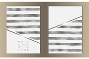 Stripe Silver Foil Cover Set