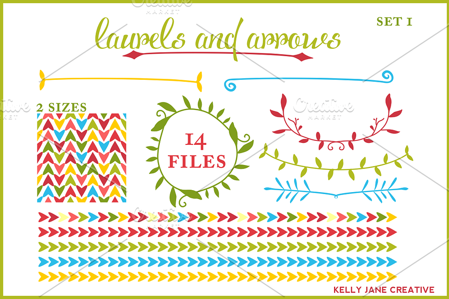 Arrows & Laurels I Holiday Vector in Illustrations - product preview 8