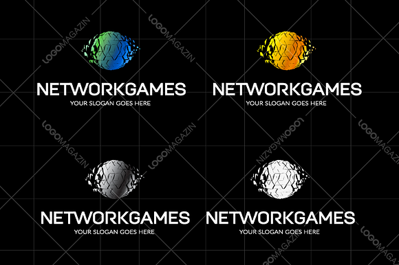 Sphere Network Games Logo in Logo Templates - product preview 3