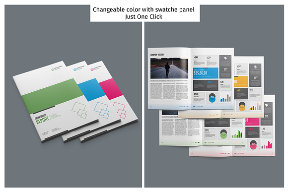 Pro Corporate Report in Brochure Templates - product preview 2