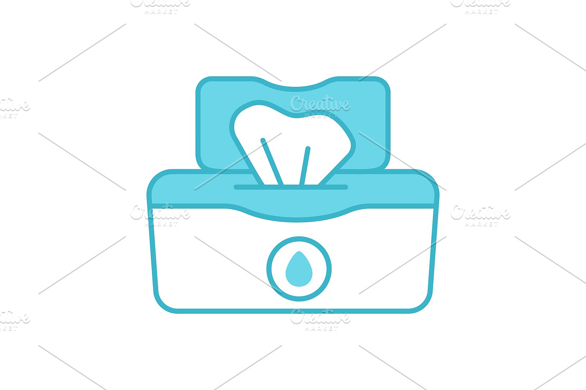 Wet wipes pack color icon in Icons - product preview 8
