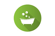 Baby bathtub icon
