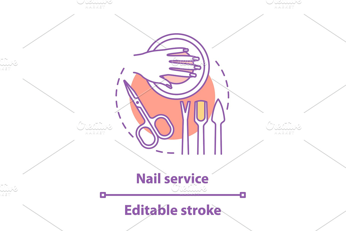 Nail service concept icon in Icons - product preview 8