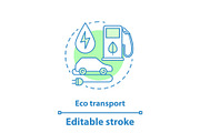 Eco transport concept icon