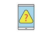 Smartphone FAQ color icon