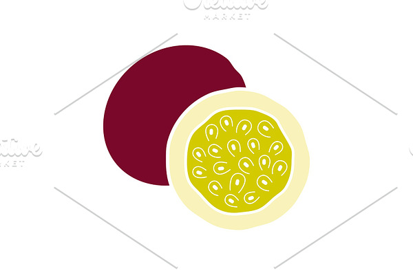Passionfruit glyph color icon