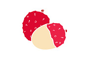 Lychee glyph color icon