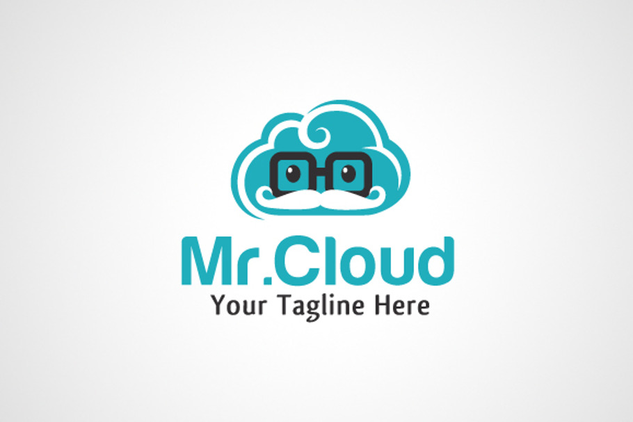 Mr.Cloud - Geek Cloud Logo in Logo Templates - product preview 8