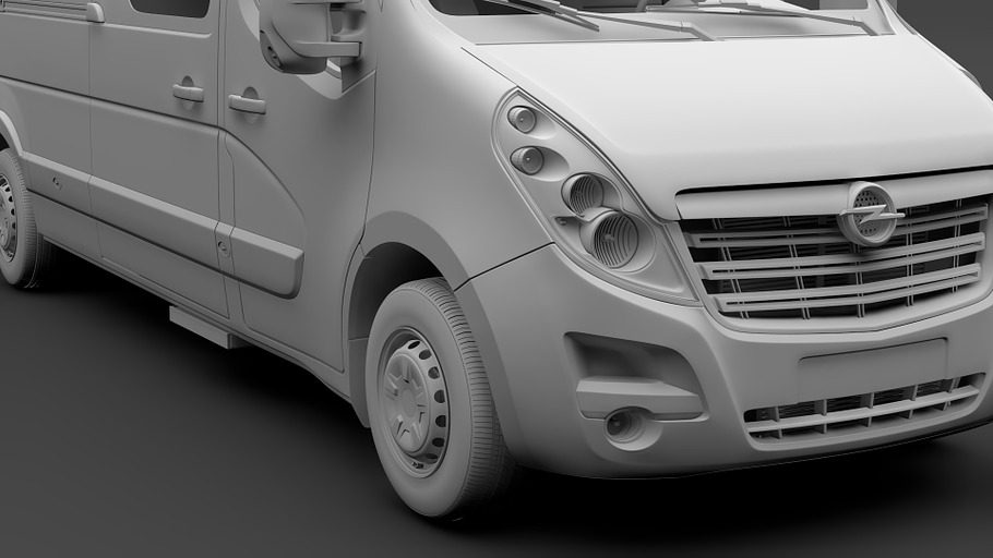 Opel Movano L4H3 MiniBus 2018 in Vehicles - product preview 10