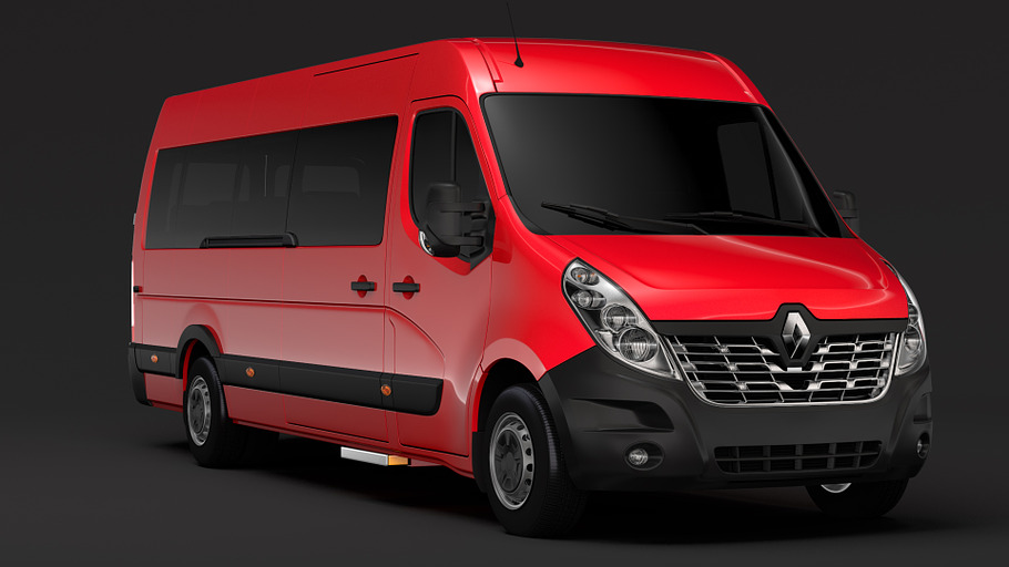 Renault Master L4H3 MiniBus 2018 in Vehicles - product preview 1
