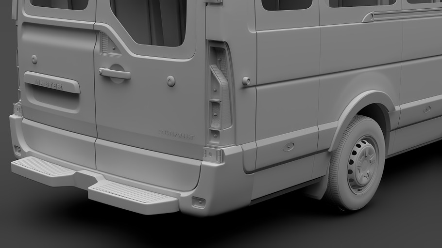 Renault Master L4H3 MiniBus 2018 in Vehicles - product preview 14