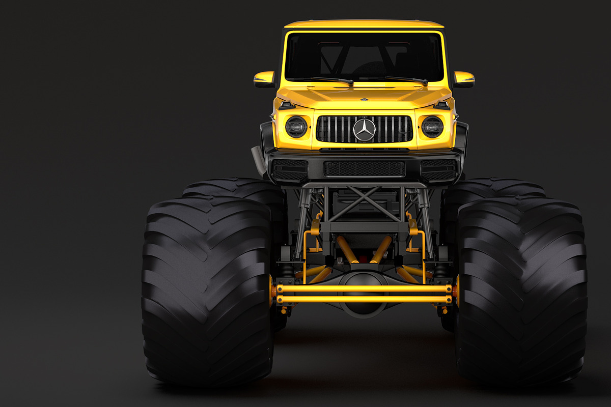 Monster Truck Mercedes AMG G 65 in Vehicles - product preview 8