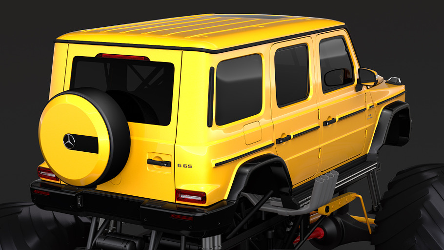 Monster Truck Mercedes AMG G 65 in Vehicles - product preview 3