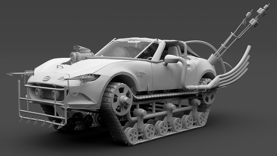 Mad Max Mazda MX 5 Maita Crusher in Vehicles - product preview 13