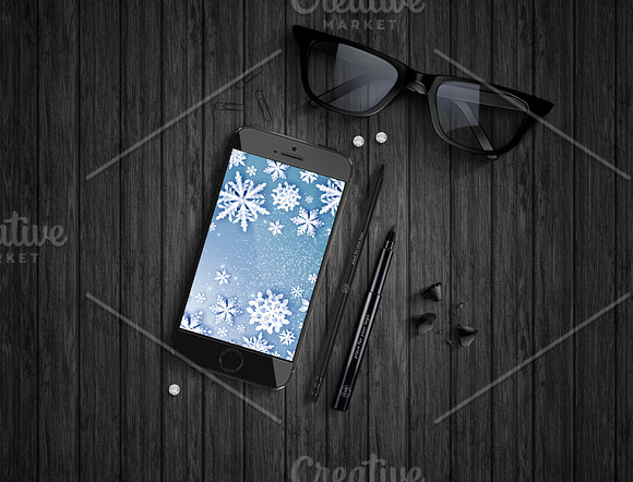 12 MAGIC SNOWFLAKES. Paper cut style in Illustrations - product preview 7