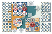 Big Set of Azulejio TILE Patterns. 