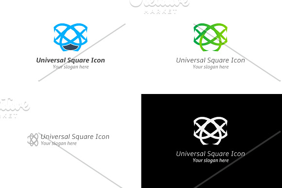 Universal Square Icon Logo in Logo Templates - product preview 3