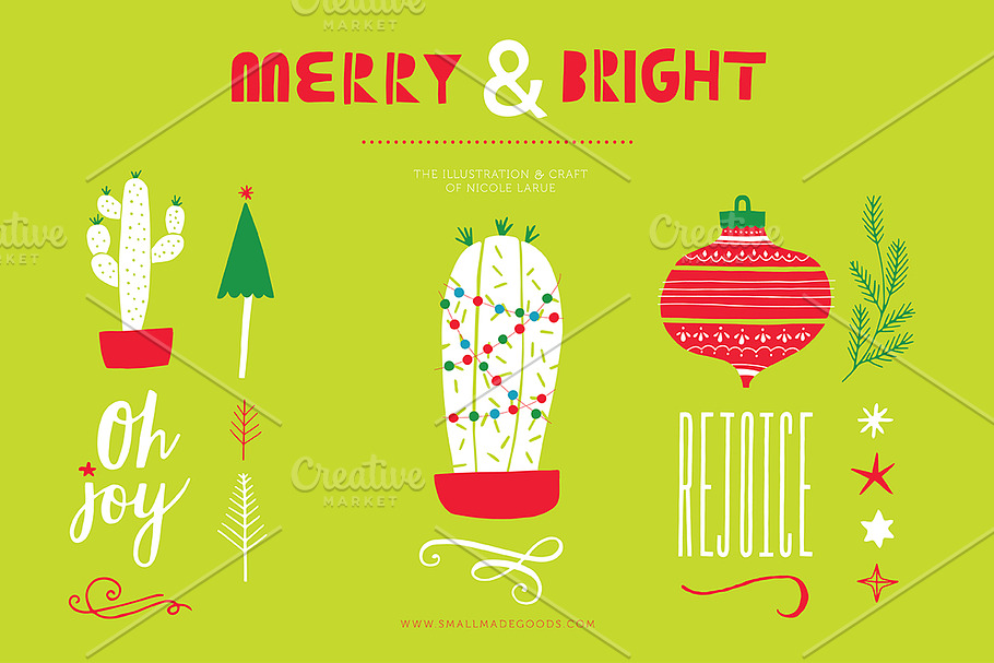 Merry & Bright (Vector) in Illustrations - product preview 8