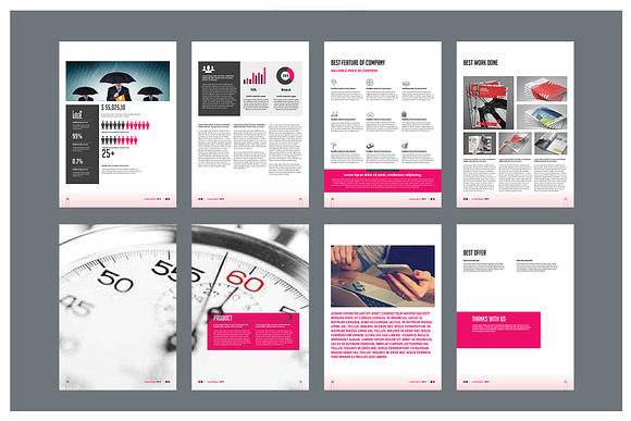 Pro Corporate Report in Brochure Templates - product preview 21