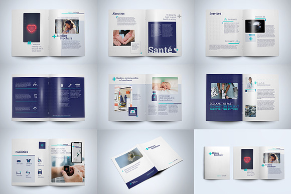 Médico Brochure Template in Brochure Templates - product preview 8
