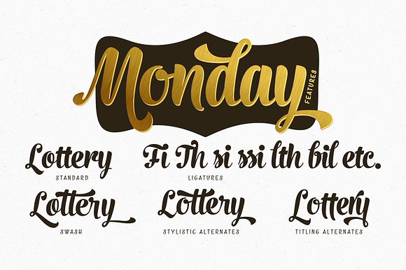 Monday Script Family in Script Fonts - product preview 3