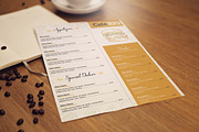 Food menu flyer