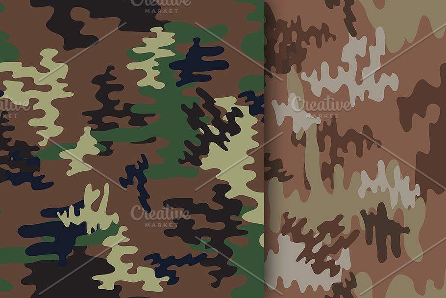 Camouflage seamless pattern in Patterns - product preview 8