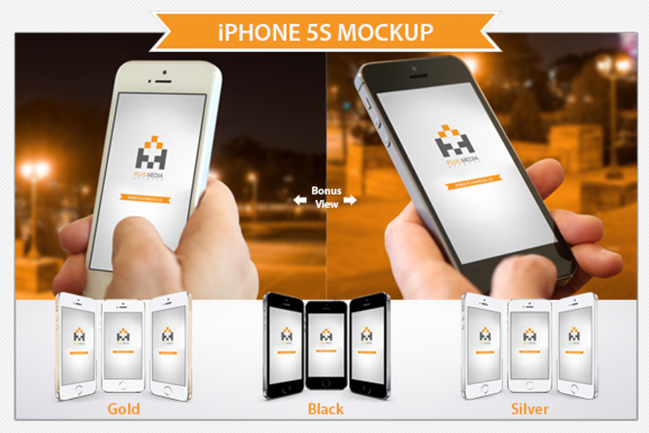 iPhone 5s Mockup in Mobile & Web Mockups - product preview 8