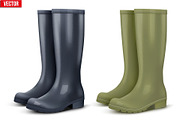 Set of work rain boots
