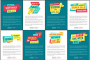 Special Promotion Posters Set Vector