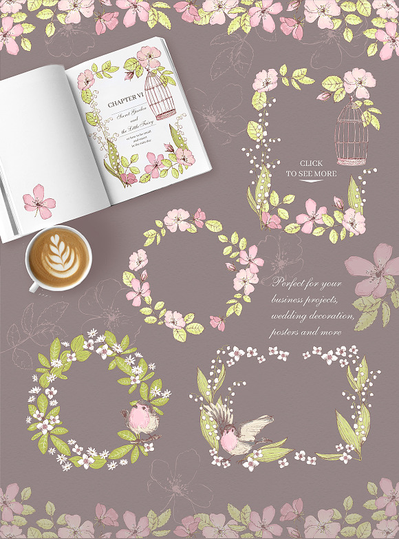 Secret Garden graphic kit in Illustrations - product preview 6