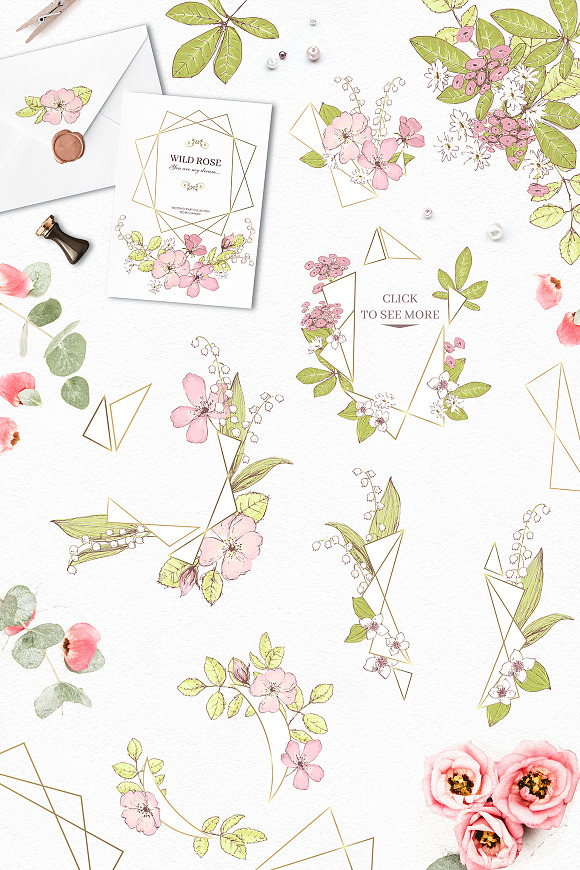 Secret Garden graphic kit in Illustrations - product preview 7