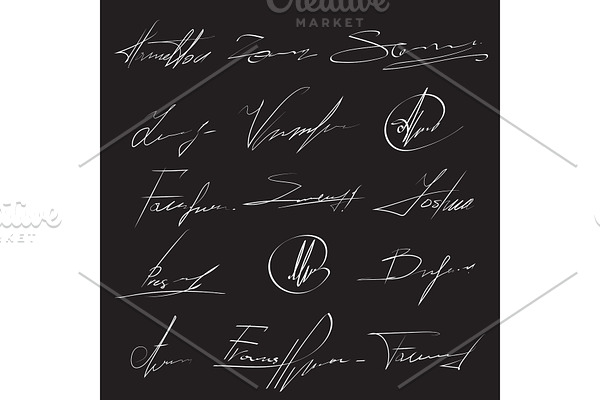hand signature. handwritten delivery