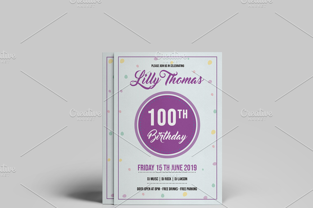 Birthday Party Flyer - V852 in Flyer Templates - product preview 8
