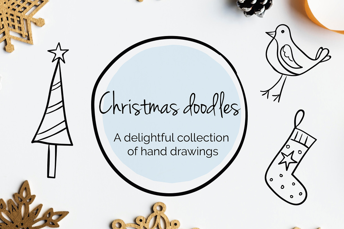 Cute Christmas Doodles in Illustrations - product preview 8