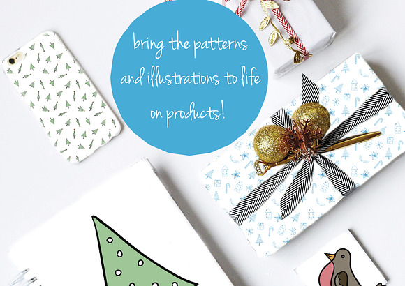 Cute Christmas Doodles in Illustrations - product preview 5