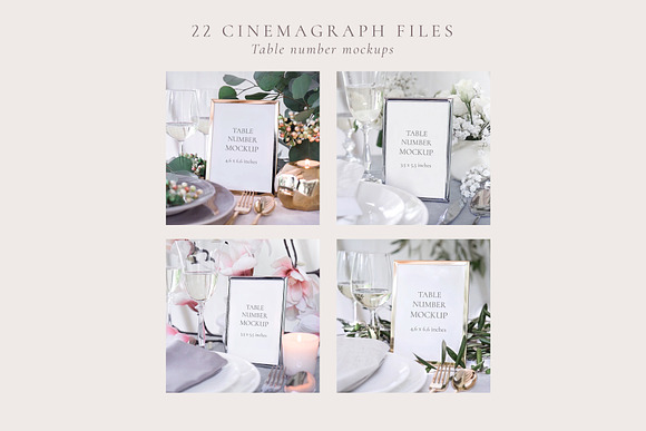 Animated Custom Wedding mockups in Print Mockups - product preview 6