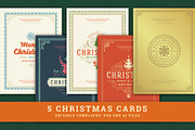 5 Christmas Greeting Cards